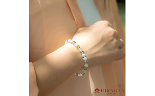 ご縁結びパワーストーンブレスレット(縁結び01)･6mm玉 (16.8cm) 16.8cm