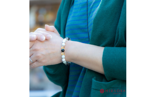 勝利を引き寄せる！試験合格パワーストーンブレスレット(合格祈願04)･8mm玉 (18.4cm) 18.4cm