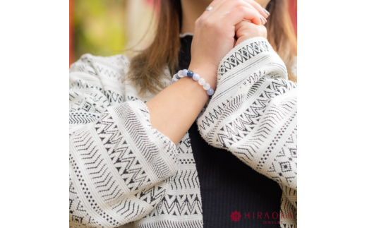 良縁を引き寄せれるように♪縁招きパワーストーンブレスレット(縁結び04)･8mm玉 (19.2cm) 19.2cm