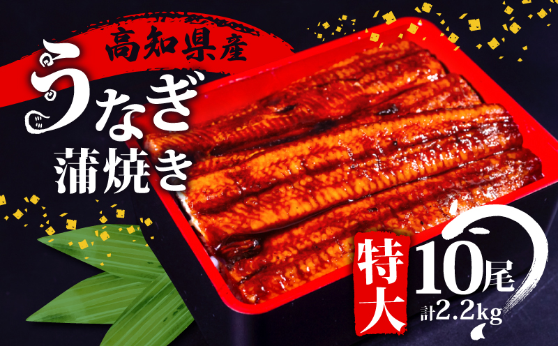 国産 うなぎ 蒲焼き 10尾 ( 1尾 約220g ) 尾頭付き 土用の丑の日 高知県産 蒲焼 特大 特上 鰻 ひつまぶし うな丼 うな重 お歳暮 ギフト 冷凍 養殖 ふるさと納税うなぎ 高知県 須崎市 秘伝タレ付き 真空パック 惣菜 人気 ランキング おすすめ ME0092