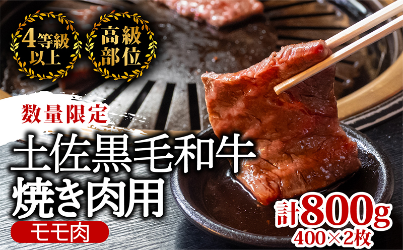 土佐 黒毛 和牛 焼肉用 800g 【 400g × 2パック 】