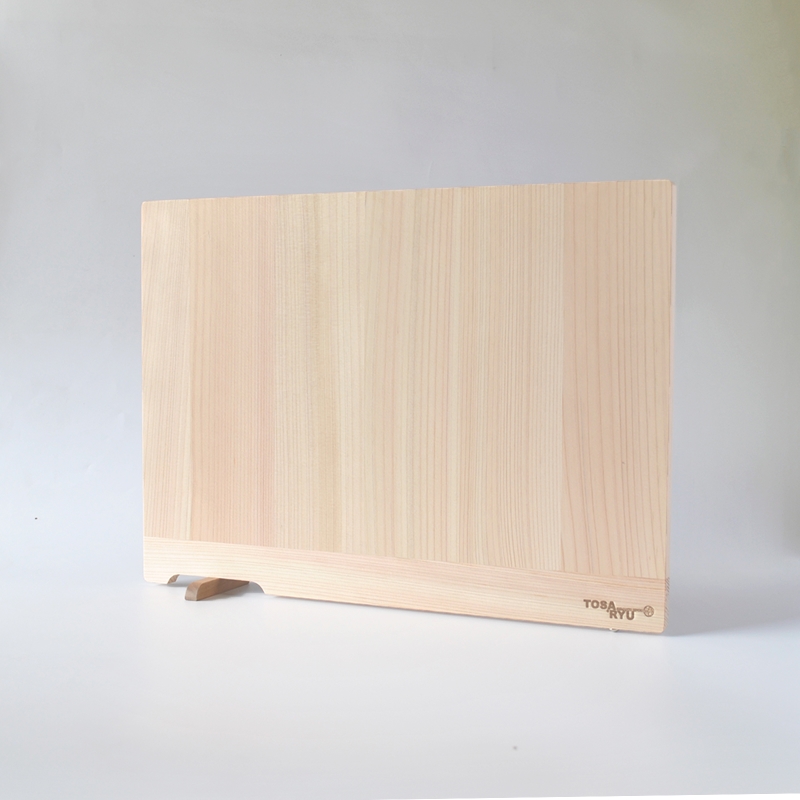 薄型スタンド付きまな板 Mサイズ TR113 ひのき まな板 スタンド 付き 四万十 檜 桧 ヒノキ 桜 ステンレス ニッケル 手軽 集成加工 加工 包丁 サイズ S M 土佐龍 日用品 調理 料理 包丁 食事 高知県 須崎市 【木の料理人】