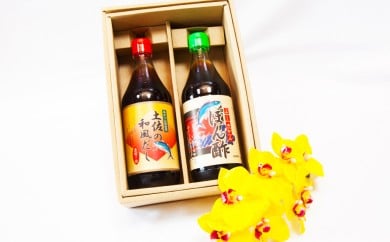 高知名産稀少果汁使用 【ぶしゅかんぽん酢】と【土佐の和風だし】２本 セット 【調味料】