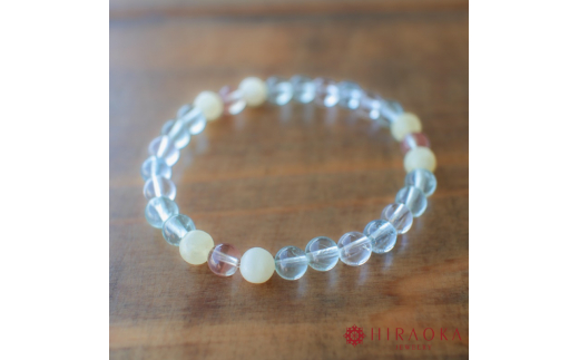 良好な人間関係に恵まれるための対人運パワーストーンブレスレット(対人02)･6mm玉 (20.4cm) 20.4cm