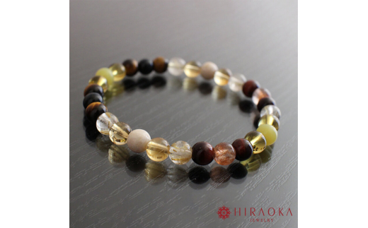 最強金運 集大成パワーストーンブレスレット(金運01)･6mm玉 (19.2cm) 19.2cm