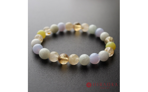 極上黄金ライフパワーストーンブレスレット(金運02)･8mm玉 (21.6cm)  21.6cm