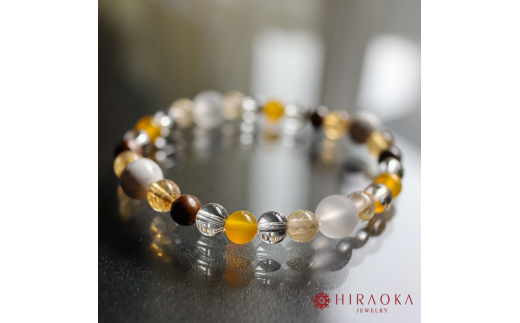 たくさんの幸せを手に入れる大開運パワーストーンブレスレット(開運01)･6mm玉 (19.2cm) 19.2cm