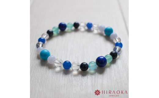 新しい幸せの形を作る大開運パワーストーンブレスレット(開運03)･6mm玉 (17.4cm) 17.4cm