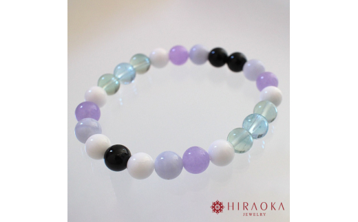 面倒な人間関係で悩まないための対人運パワーストーンブレスレット(対人03)･8mm玉 (20.8cm) 20.8cm