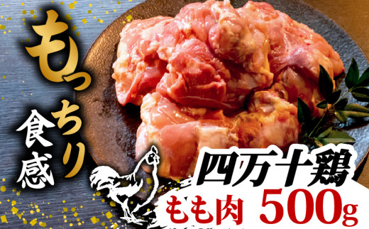 銘柄鶏 四万十鶏 もも肉 500g | 切身 カットでかんたん時短セット カット済み 鳥肉 とりにく 鶏もも 冷凍 国産 ブランド 唐揚げ 煮物 鍋 チキン 南蛮 高知県 須崎市 TM041 500g