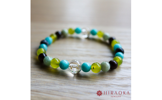 試験当日に最高の状態へ！トントン拍子で逆転合格パワーストーンブレスレット(合格祈願03)･6mm玉 (18.6cm) 18.6cm