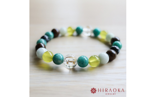 試験当日に最高の状態へ！トントン拍子で逆転合格パワーストーンブレスレット(合格祈願03)･8mm玉 (20.8cm) 20.8cm