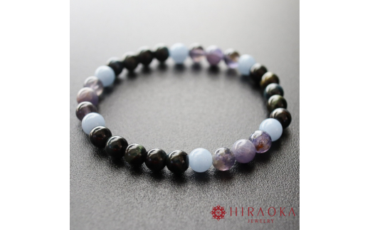 ビジネス運UPパワーストーンブレスレット(仕事01)･6mm玉 (19.2cm) 19.2cm