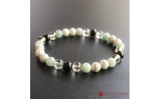 勝利を引き寄せる！試験合格パワーストーンブレスレット(合格祈願04)･6mm玉 (20.4cm) 20.4cm