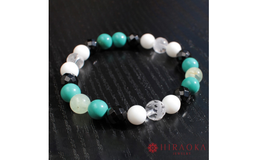 仕事運アップ！パワーストーンブレスレット(仕事03)･8mm玉 (21.6cm) 21.6cm