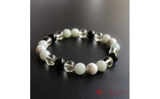 勝利を引き寄せる！試験合格パワーストーンブレスレット(合格祈願04)･8mm玉 (19.2cm) 19.2cm