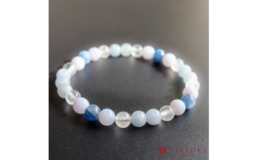 良縁を引き寄せれるように♪縁招きパワーストーンブレスレット(縁結び04)･6mm玉 (20.4cm) 20.4cm