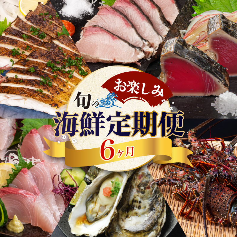 【鮮魚定期便 】 旬 の 刺身 定期便 6回 コース 野島水産 が お届け！ | 漁師町定期便 下処理済み 鮮魚 刺し身定期便 かつお かつおのたたき 藁焼き タタキ 鯛 真鯛 マグロ 牡蠣 しらす 伊勢海老 セット 高知 産地直送 たい まだい 半年 6回 高知県 須崎市