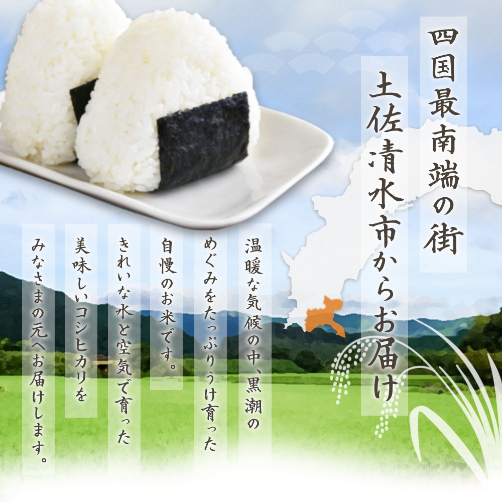 米 コシヒカリ 2025年8月より順次発送 令和7年産 新米 内容量10kg  白米 精米 お米 ご飯 ごはん おにぎり こめ こしひかり 高知県産 美味しい おいしい  常温  故郷納税 高知 土佐清水市【R01367-st1】