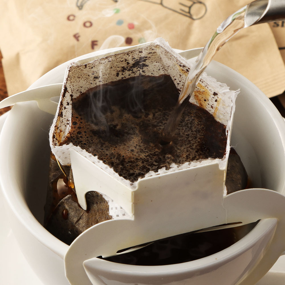 自家焙煎 ブレンドコーヒー オリジナルブレンド coffee shop TOP original blend ドリップパック 12個入り 1パック10g コーヒー 珈琲 中細挽き 豆産地おまかせ コーヒー専門店【R01537】