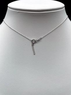 あこや本真珠8ミリ珠の「スルーペンダント」(ホワイトゴールド）パール ネックレス ジュエリー ケース付 プレゼント ギフト アクセサリー 可愛い お洒落 6月誕生石【R00712】