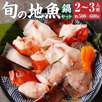 旬の地魚おまかせ３種 鍋セット500g～600g（2人～3人前）お楽しみ 海鮮鍋 切り身 カット魚 豪華 海の幸 魚介 シーフード【R00281】