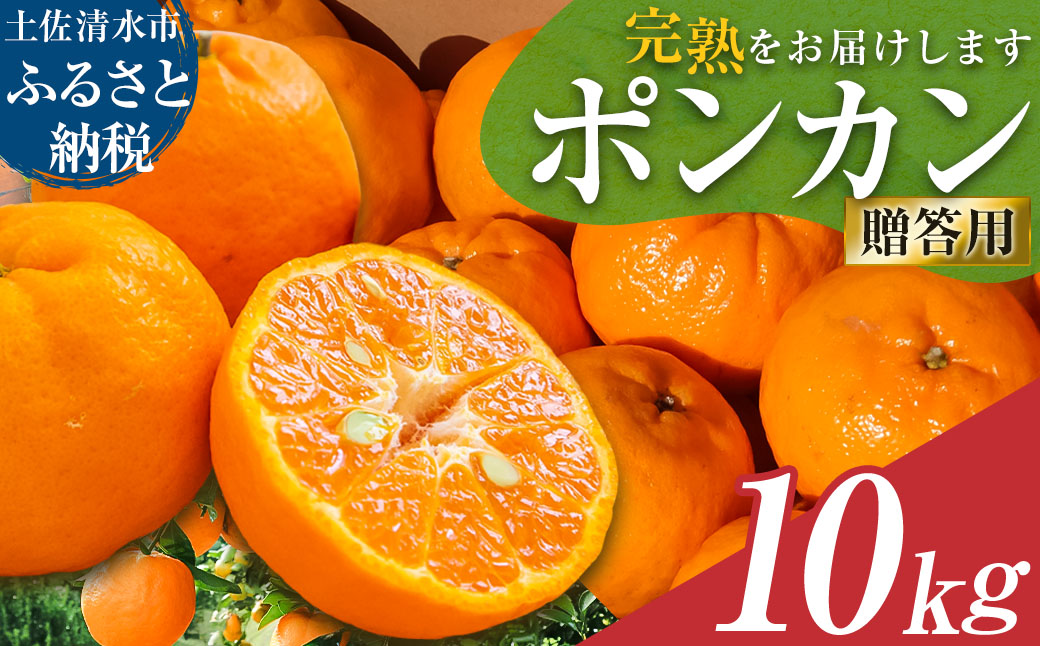 【令和８年発送】オレンジ園のぽんかん10kg デコポンの親 みかん 柑橘 フルーツ 【R01084】
