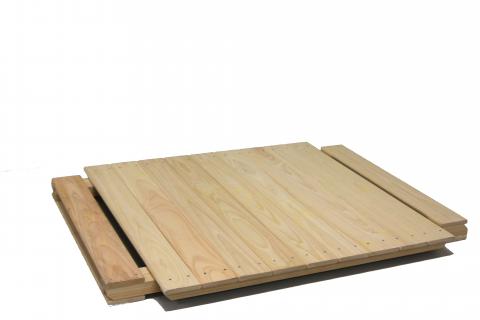 国産四万十ひのき使用【ヒノキの折りたたみテーブル】24-257