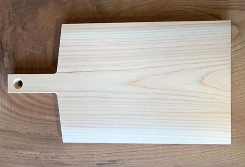 四万十ひのきのカッティングボード 【１枚板・まな板】R5-032