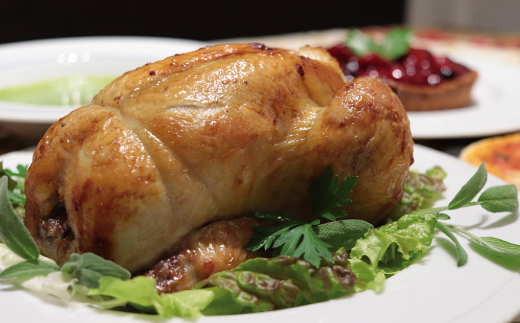 冬限定 年内配送 クリスマス パーティー にオススメ★国産ハーブ鶏の ローストチキン 先行 予約 限定 高知県 四万十 四万十市 しまんと チキン 鶏肉 年内配送 年末 ハーブ鶏【配送時期：12月20日～12月31日】