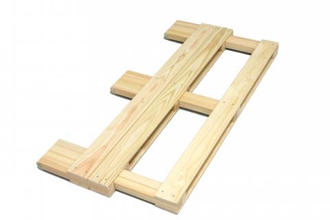 国産四万十ひのき使用【ヒノキの折りたたみベンチ】24-256