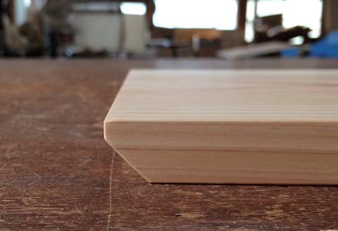 四万十ひのきのカッティングボード 【１枚板・まな板】R5-032