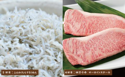 【7ヵ月連続】四万十市人気魚介＆お肉返礼品【定期便】R6-068