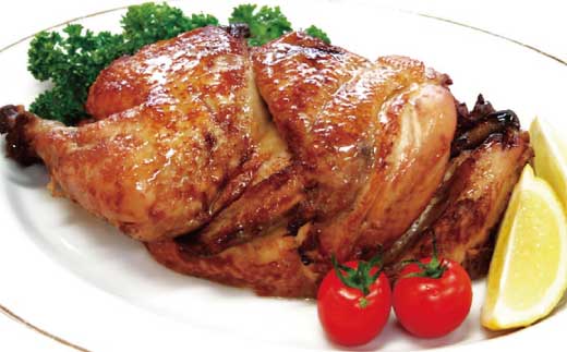 【ちきん館】和風ローストチキン元祖たれ味まるっぽ鶏（半身）2個セット （合計760g） 高知県 高知 四万十市 四万十 しまんと 国産 おかず チキン 鶏 鶏肉 パーティー 柔らかい 冷凍 真空 ジューシー 惣菜 ギフト