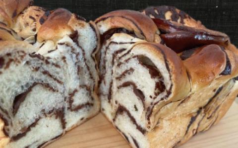 大人気！リピーター続々・パンのピノキオ特製 生食パン＆プルンダー［チョコマーブルパン］セット R5-440