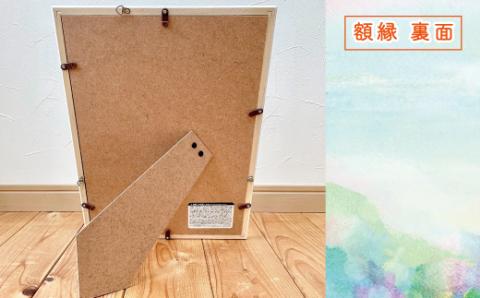 オーダーメイド手描き似顔絵・額縁付き（カラー・1名分）R5-291-1