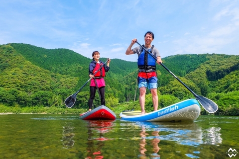 四万十川でサップまたはカヌーの半日ツアー R5-123