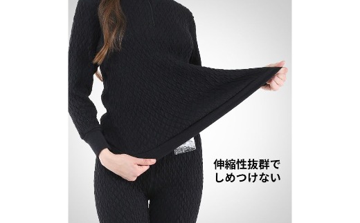 防寒肌着 ひだまり エベレストＸ 婦人 ハイネック インナー ダークブラック S 高知県 高知 四万十市 四万十 しまんと 日本製 高品質 服 アンダー 保温 抗菌 防臭 レディース 女性 トップス 暖かい 長袖 厚手 ギフト 贈り物 秋 冬 ダークブラック S