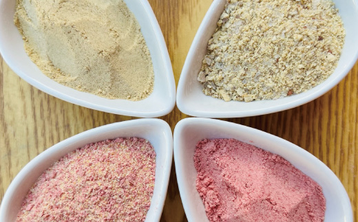 【山﨑生姜農園 】 生姜農家 が作った 生姜スパイス 4本 セット （ 生姜塩・紅生姜塩・にんにく紅生姜塩・生姜パウダー） 粉末 パウダー 調味料 スパイス 塩 生姜 しょうが ショウガ にんにく ニンニク 高知県 高知 四万十市 四万十 しまんと