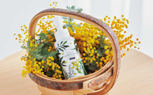 【 ミアミモザ 】ミアミモザ ハンドクリーンジェル 100ml 1本 天然香料 が ほのかに香る ギフト プレゼント 贈答 贈り物 美容 コスメ スキンケア ジェル エタノール ヒアルロン酸 保湿 天然アロマ 高知県 高知 四万十市 四万十 しまんと