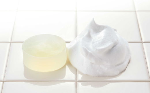 【 ミモザの日 期間限定 ハンドクリーム 3g 付き】ミアミモザ スキンソープ 100g 1個 もっちり 濃厚 泡 洗顔 洗顔フォーム 石鹸 石けん せっけん ギフト プレゼント 美容 コスメ スキンケア 高知県 高知 四万十市 四万十 しまんと