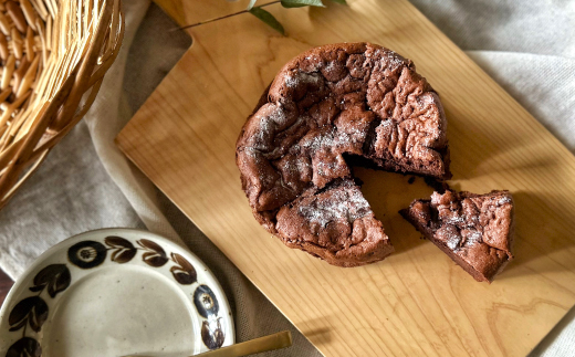 S1/5定番の焼き菓子＊ガトーショコラ15cm （3個セット）R5-723