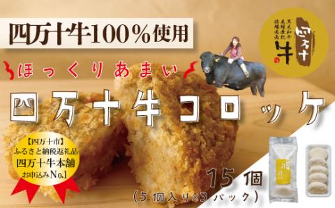 四万十牛100％！四万十牛コロッケ 15個入り（5個×3パック）R5-016