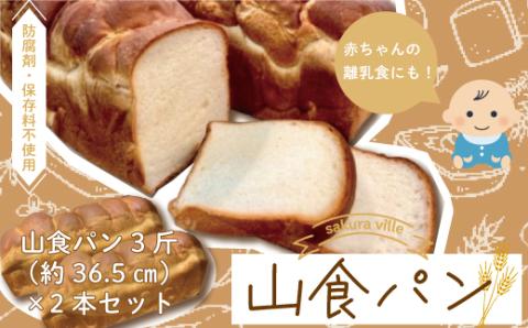 sakura ville特製 四万十の山食パン2本セット R5-354
