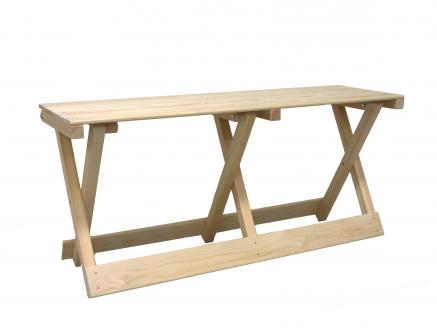 国産四万十ひのき使用【ヒノキの折りたたみベンチ】24-256