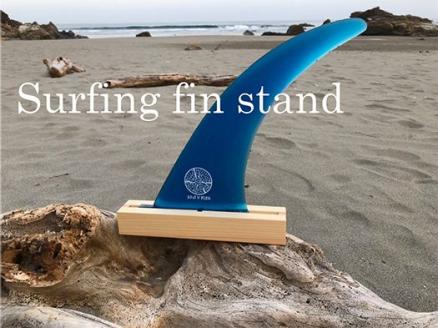 サーフィン　フィンスタンド【四万十ひのき製】R5-429