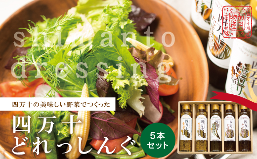 四万十どれっしんぐ 5本 入り セット おいしい 食卓 調味料 ドレッシング ソース サラダ 野菜 やさい まとめ買い グルメ お取り寄せ 母の日 父の日 敬老の日 贈り物 プレゼント ギフト 高知 高知県 四万十 四万十市 しまんと