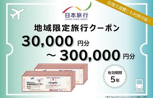 【 高知県 四万十市 】日本旅行 地域限定 旅行クーポン 30,000円分 高知 四万十 しまんと 旅行 観光 宿泊 クーポン 体験 宿泊券 チケット 観光地 ホテル 旅館 交通費 家族旅行 ひとり旅 国内旅行 休日 トラベル 田舎 休暇 クーポン1枚【30,000円分】