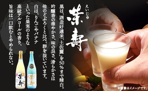 プレミアムどぶろく 栄壽（黒・白）720ml×2本セット（各種1本）- 送料無料 のし 家庭用 辛口と甘口 飲み比べ お酒好き 晩酌 ギフト 母の日 父の日 お礼 御礼 感謝 贈り物 お中元 お歳暮 どぶろく工房香南 高知県 香南市 冷凍 db-0030