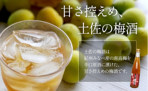 女性に人気 土佐の梅酒 500ml×1本＆おり酒 720ml×1本 gs-0105
